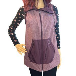 Under Armour Womens Cold Gear Hybrid Survivor Vest Size M Burgundy